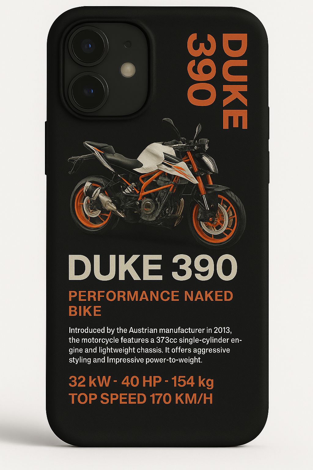 KTM 'DUKE390' SİYAH KILIF