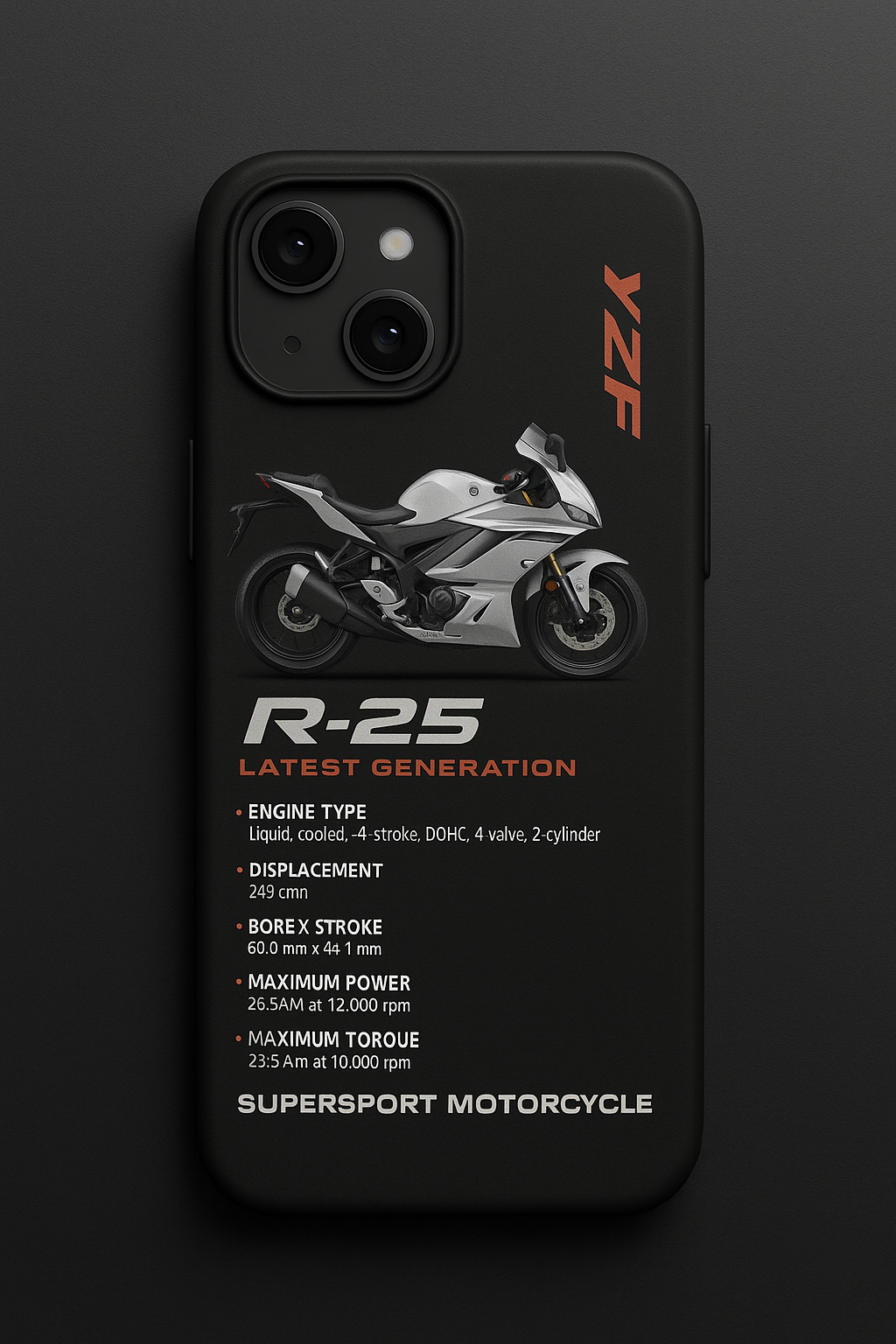 YAMAHA 'R25' SİYAH KILIF