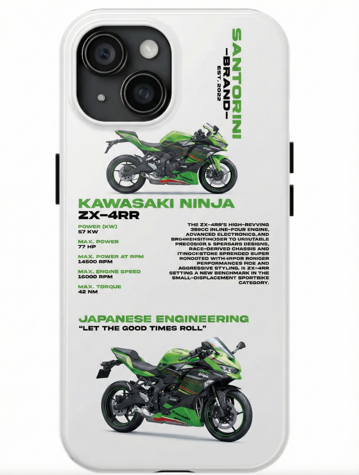 KAWASAKI 'ZX-4RR' BEYAZ KILIF