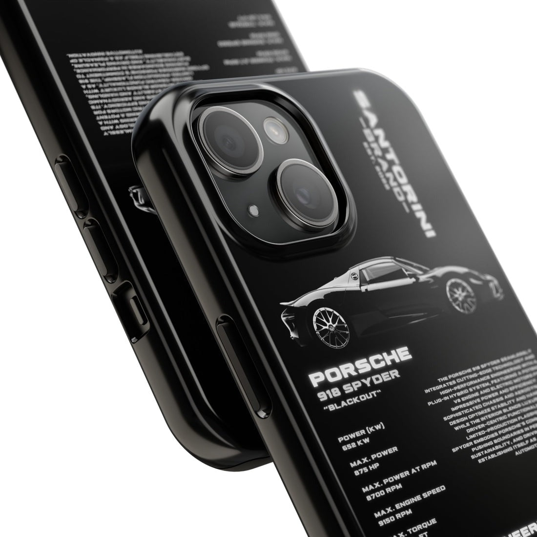 PORSCHE 'SPYDER' SİYAH KILIF