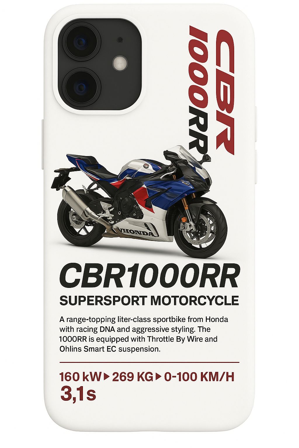 HONDA 'CBR1000RR ' BEYAZ KILIF