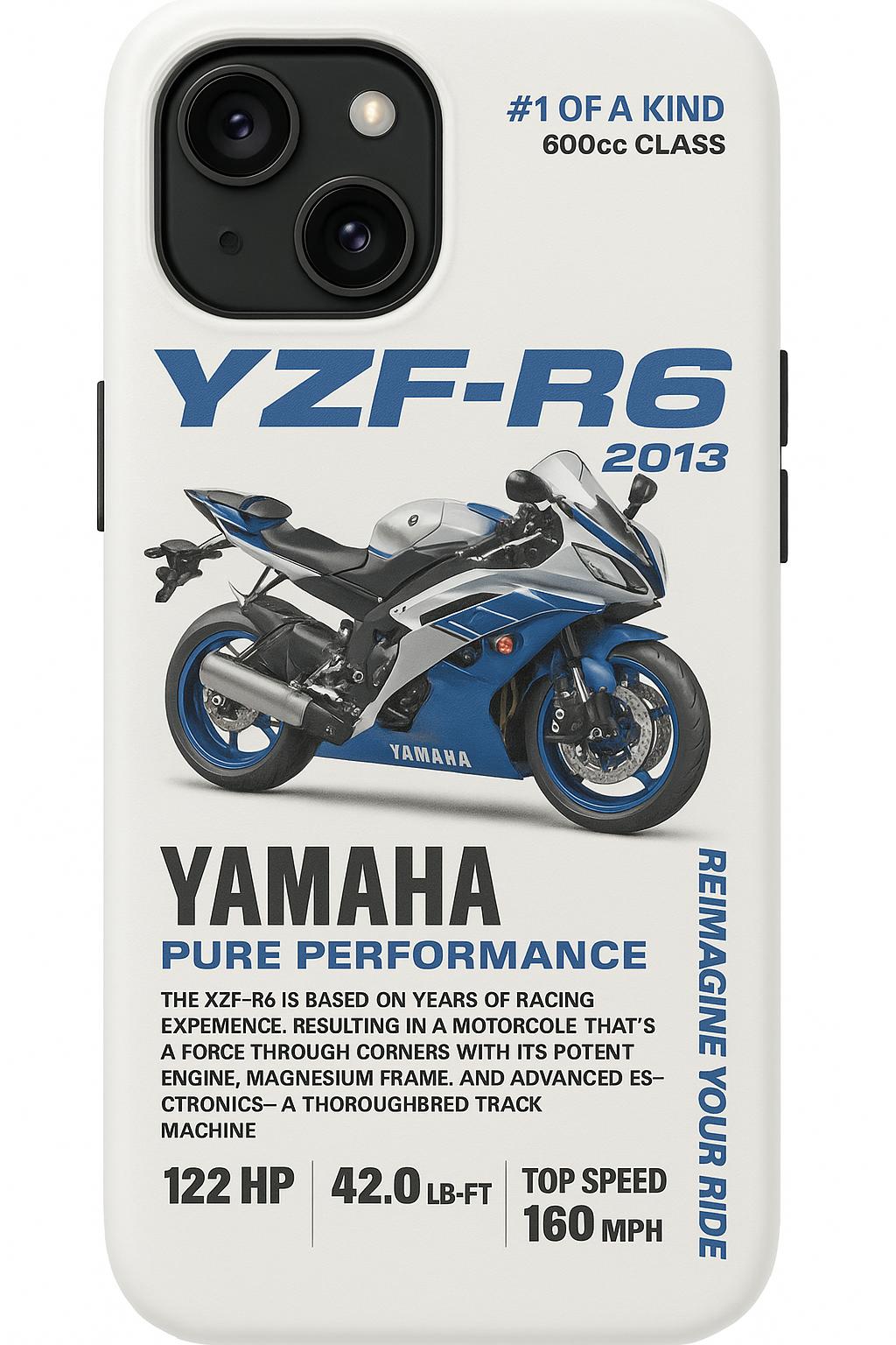 YAMAHA 'R6-KIRLANGIÇ' BEYAZ KILIF