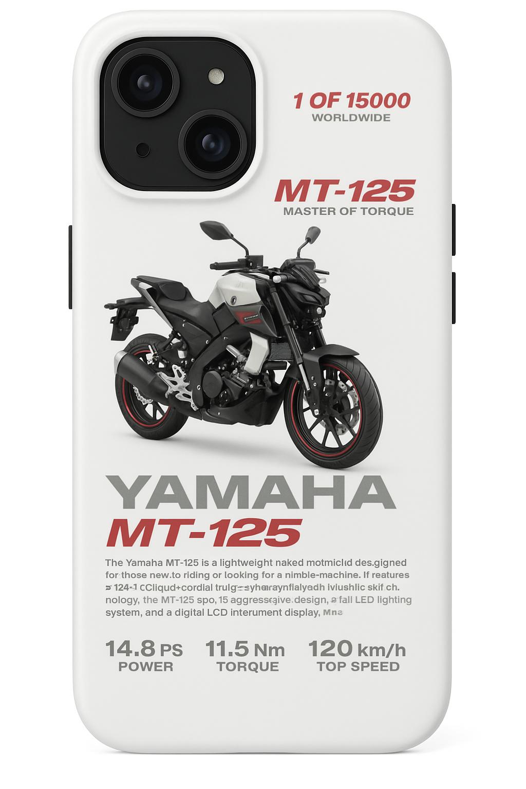 YAMAHA 'MT125' BEYAZ KILIF