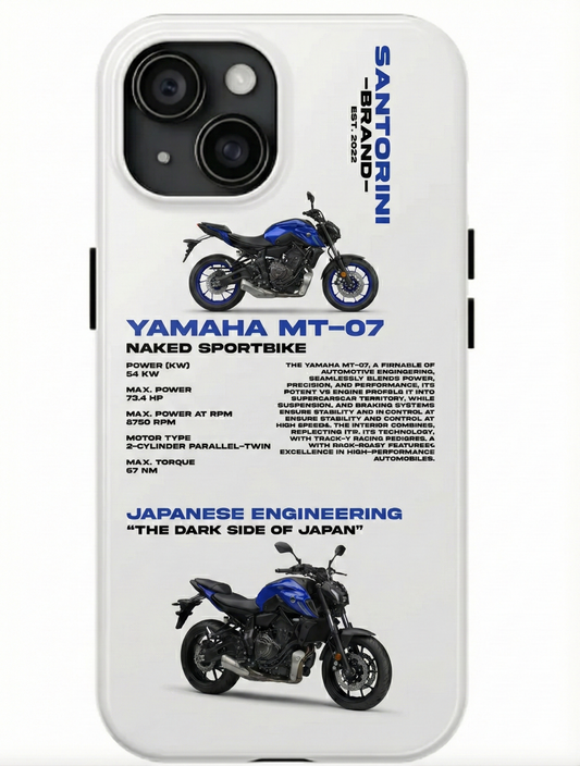 YAMAHA 'MT07' BEYAZ KILIF