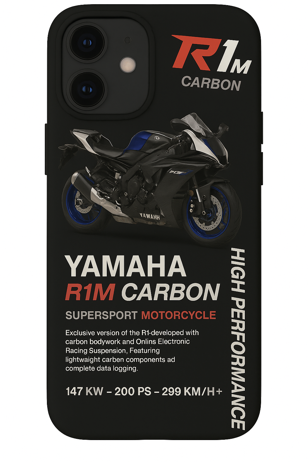 YAMAHA 'R1M-CARBON' SİYAH KILIF